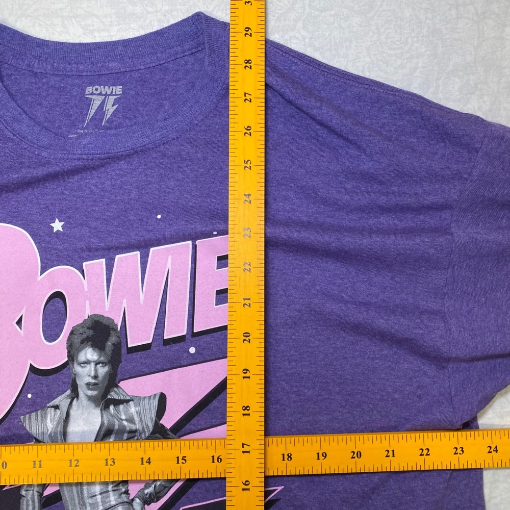 David Bowie Ziggy Stardust Graphic Band T-Shirt Purple XL 2022 Rock Music Tee - Picture 4 of 5